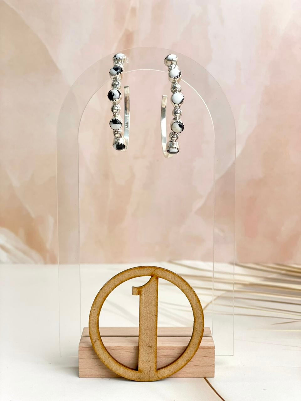 Multi Opal Hoop Earrings sno 18-Earrings-Krush Kandy, Women's Online Fashion Boutique Located in Phoenix, Arizona (Scottsdale Area)