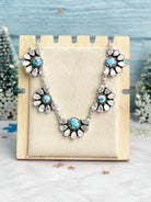 Winter Frost Golden Hills Cluster Necklace-Necklaces-Krush Kandy, Women's Online Fashion Boutique Located in Phoenix, Arizona (Scottsdale Area)