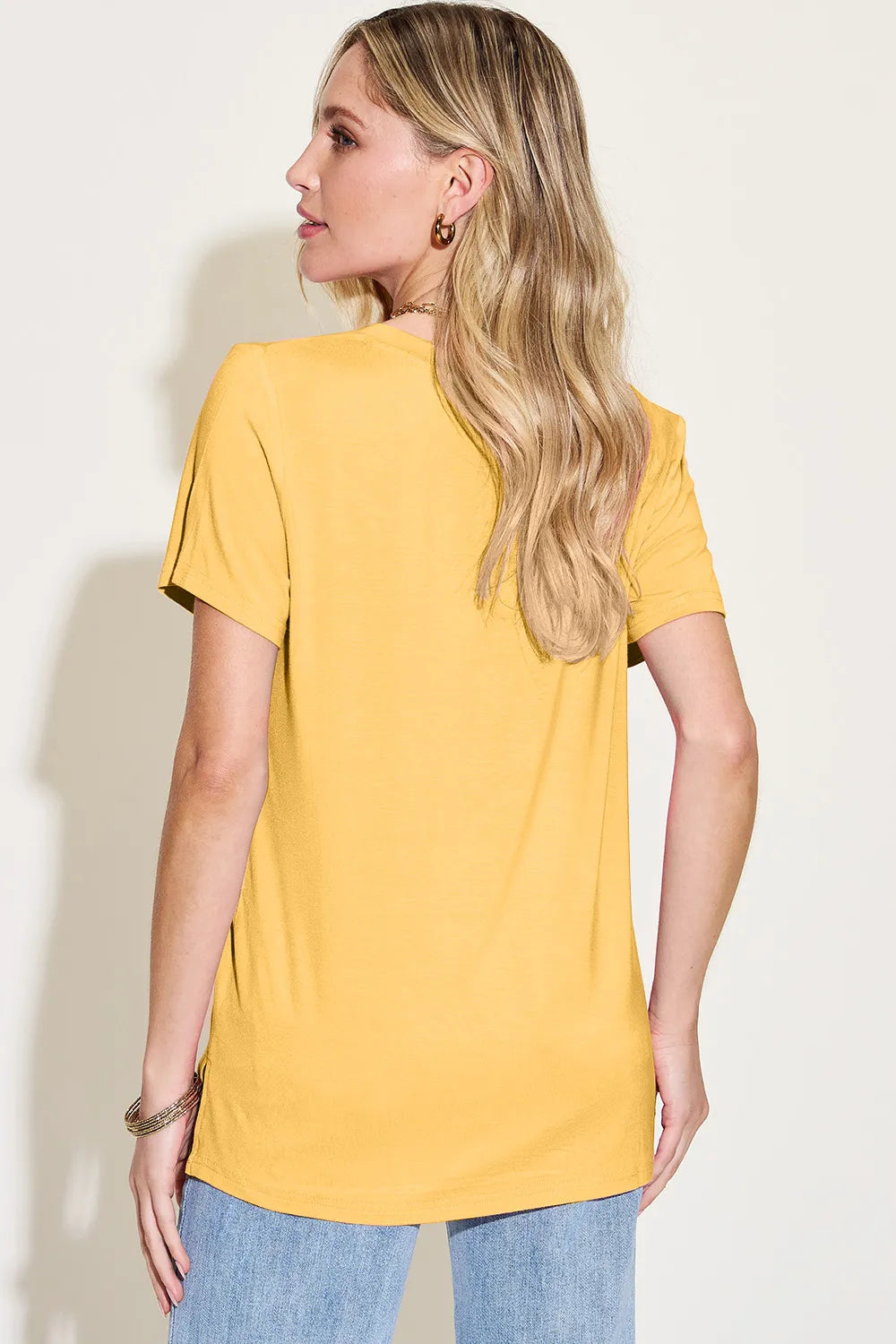 Basic Bae Essential V-Neck Bamboo Top-Tops-Krush Kandy, Women's Online Fashion Boutique Located in Phoenix, Arizona (Scottsdale Area)