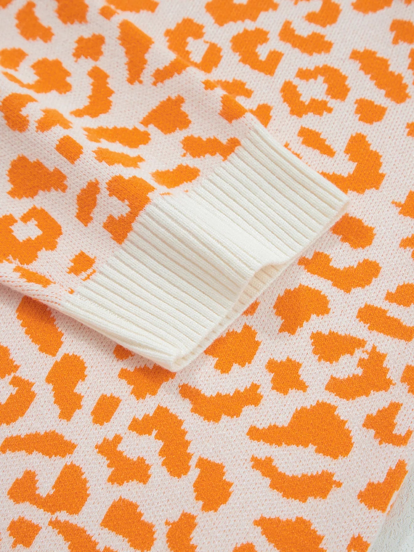 Leopard Drop Shoulder Chunky Knitted Cardigan-Sweater-Krush Kandy, Women's Online Fashion Boutique Located in Phoenix, Arizona (Scottsdale Area)