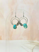 Light As A Feather Sterling Jasper Single Stone Hoops-Earrings-Krush Kandy, Women's Online Fashion Boutique Located in Phoenix, Arizona (Scottsdale Area)