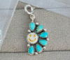 Turquoise Smiley Cluster Charms-Necklaces-Krush Kandy, Women's Online Fashion Boutique Located in Phoenix, Arizona (Scottsdale Area)