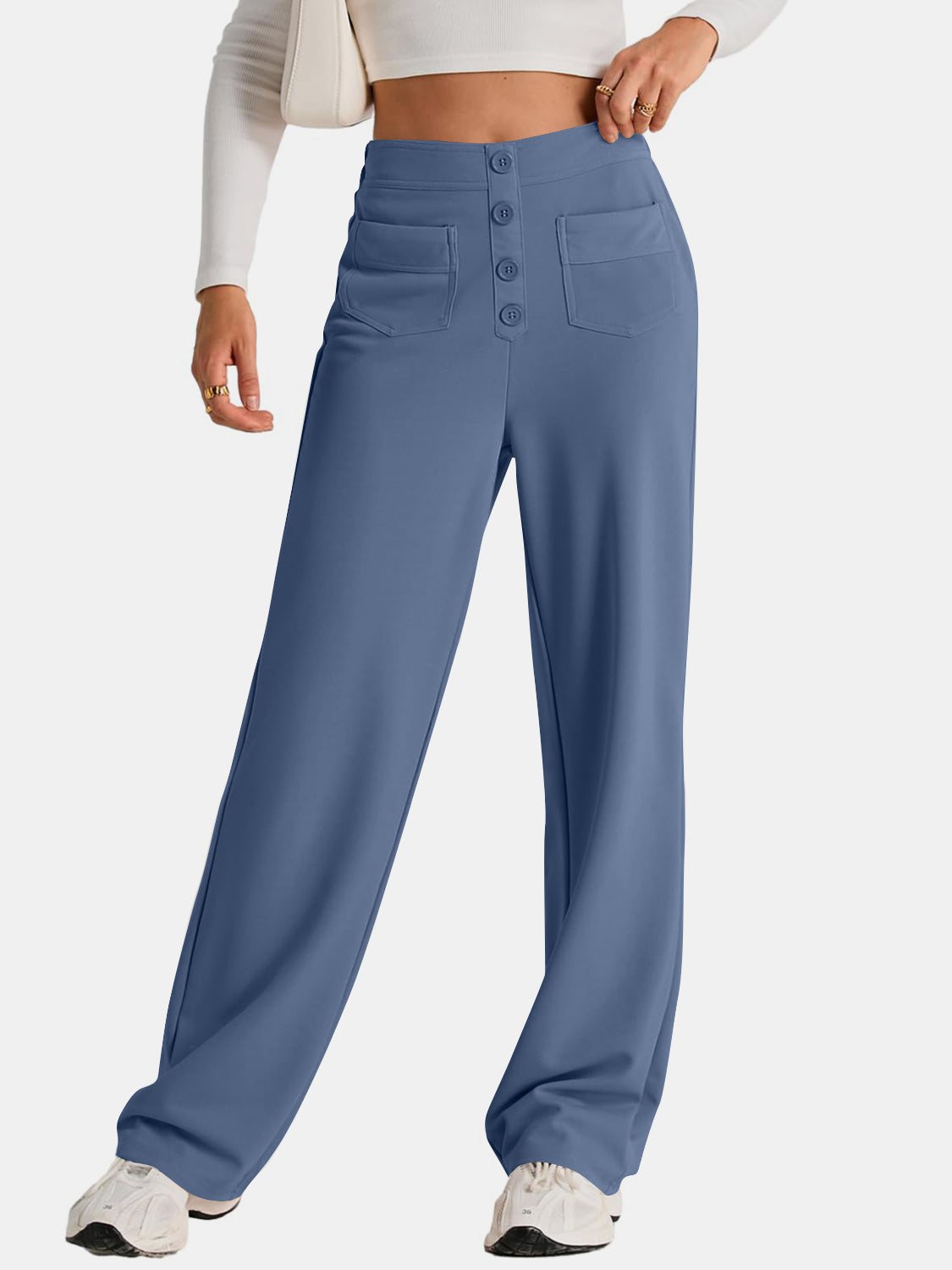 High Waist Wide Leg Pants-Pants-Krush Kandy, Women's Online Fashion Boutique Located in Phoenix, Arizona (Scottsdale Area)