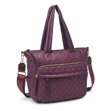 Jayna Quilted Nylon Tote-Purses & Bags-Krush Kandy, Women's Online Fashion Boutique Located in Phoenix, Arizona (Scottsdale Area)