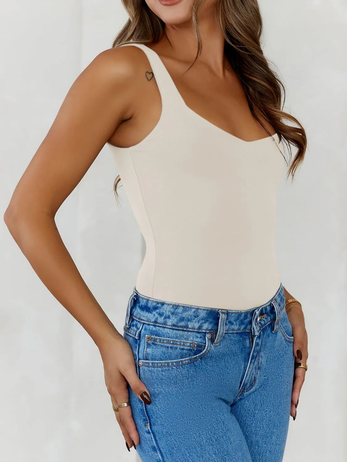 Solid Color Wide Strap Cami-Krush Kandy, Women's Online Fashion Boutique Located in Phoenix, Arizona (Scottsdale Area)