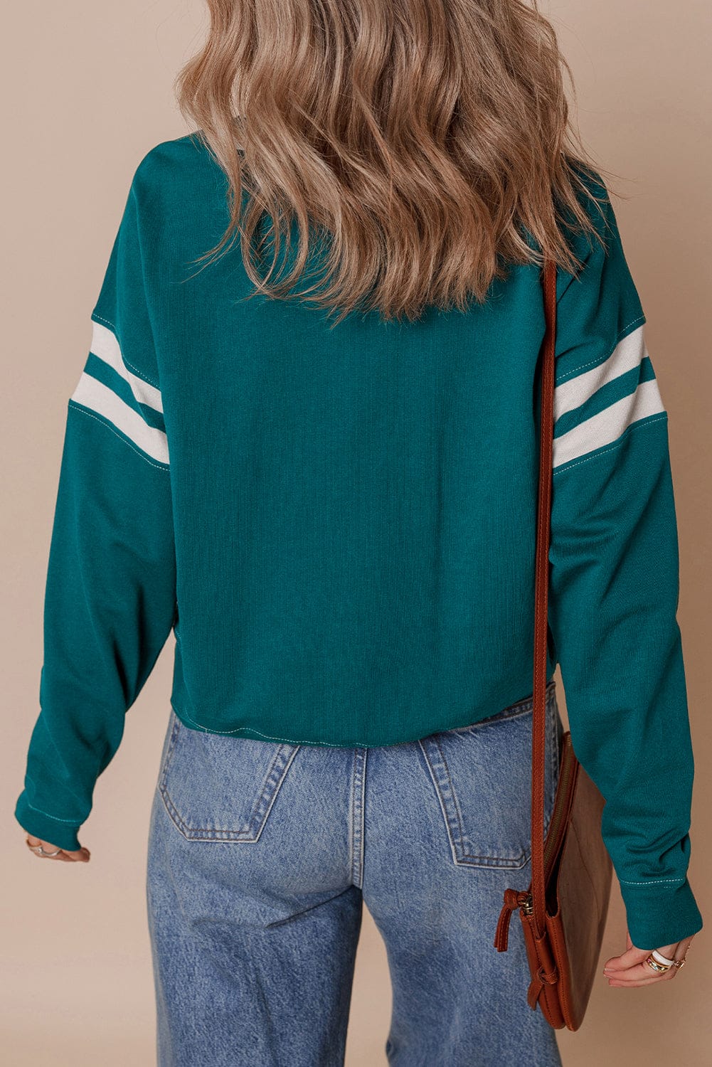 Varsity Stripe Pullover-Tops-Krush Kandy, Women's Online Fashion Boutique Located in Phoenix, Arizona (Scottsdale Area)
