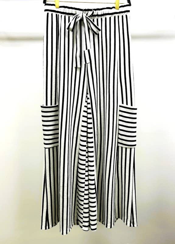 STRIPE WIDE LEG PANTS-PANTS-Krush Kandy, Women's Online Fashion Boutique Located in Phoenix, Arizona (Scottsdale Area)