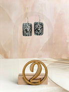 Western Glam Stamped Sterling Single Stone Earrings-Earrings-Krush Kandy, Women's Online Fashion Boutique Located in Phoenix, Arizona (Scottsdale Area)