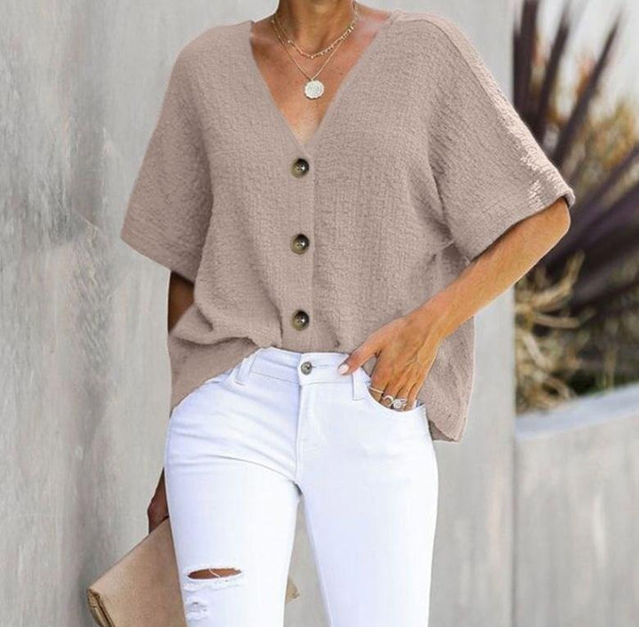 You're Favorite Button Tunic-Tops-Krush Kandy, Women's Online Fashion Boutique Located in Phoenix, Arizona (Scottsdale Area)