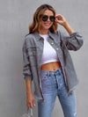 Distressed Drop Shoulder Denim Jacket-Krush Kandy, Women's Online Fashion Boutique Located in Phoenix, Arizona (Scottsdale Area)