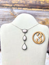 Pink Larimar Drop Necklace-Necklaces-Krush Kandy, Women's Online Fashion Boutique Located in Phoenix, Arizona (Scottsdale Area)