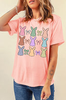 Polka Dot Bunny Graphic Tee-Graphic Tees-Krush Kandy, Women's Online Fashion Boutique Located in Phoenix, Arizona (Scottsdale Area)