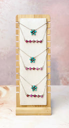 Sunlit Bloom and Bar Layered Necklace-Necklaces-Krush Kandy, Women's Online Fashion Boutique Located in Phoenix, Arizona (Scottsdale Area)