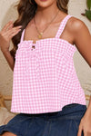 Tied Front Textured Square Neck Cami-Krush Kandy, Women's Online Fashion Boutique Located in Phoenix, Arizona (Scottsdale Area)
