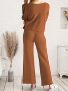 Long Sleeve Lounge Top and Drawstring Pants Set-Krush Kandy, Women's Online Fashion Boutique Located in Phoenix, Arizona (Scottsdale Area)