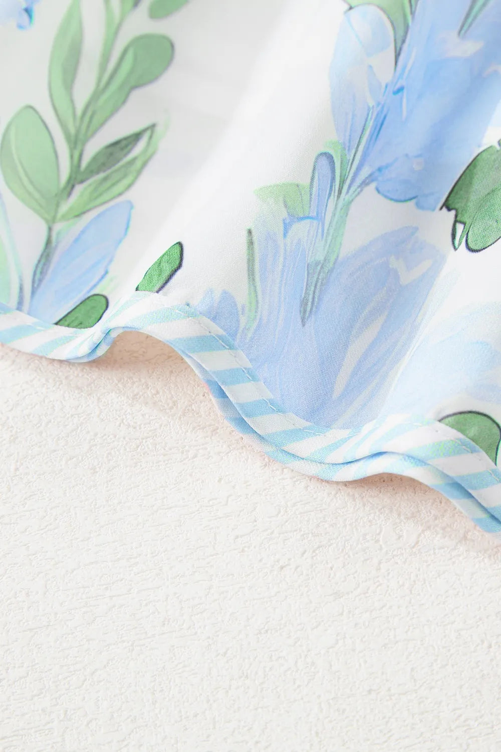 Floral Contrast Edge Layered Short Sleeve Mini Dress-dresses-Krush Kandy, Women's Online Fashion Boutique Located in Phoenix, Arizona (Scottsdale Area)