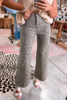 Fierce & Flared Leopard Denim Jeans-Jeans-Krush Kandy, Women's Online Fashion Boutique Located in Phoenix, Arizona (Scottsdale Area)