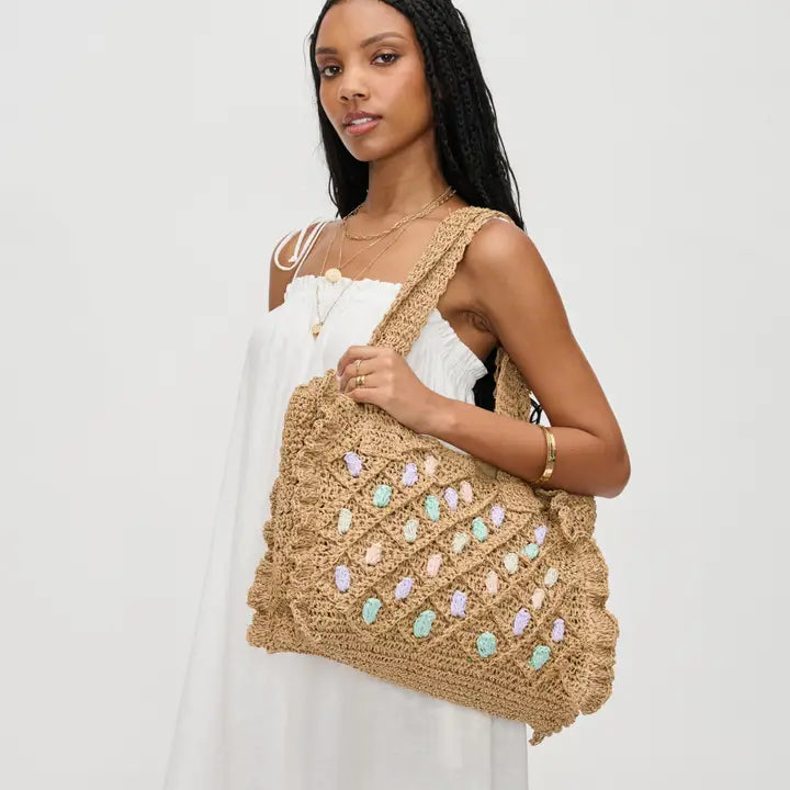 Calliope Straw Beach Summer Tote-Krush Kandy, Women's Online Fashion Boutique Located in Phoenix, Arizona (Scottsdale Area)