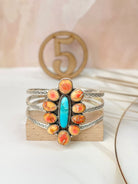 Sterling Stamped Cluster Cuffs-Bracelets-Krush Kandy, Women's Online Fashion Boutique Located in Phoenix, Arizona (Scottsdale Area)