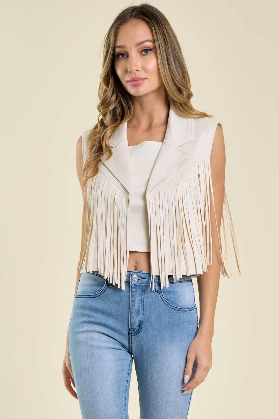Desert Darling Fringe Vest-Vests-Krush Kandy, Women's Online Fashion Boutique Located in Phoenix, Arizona (Scottsdale Area)