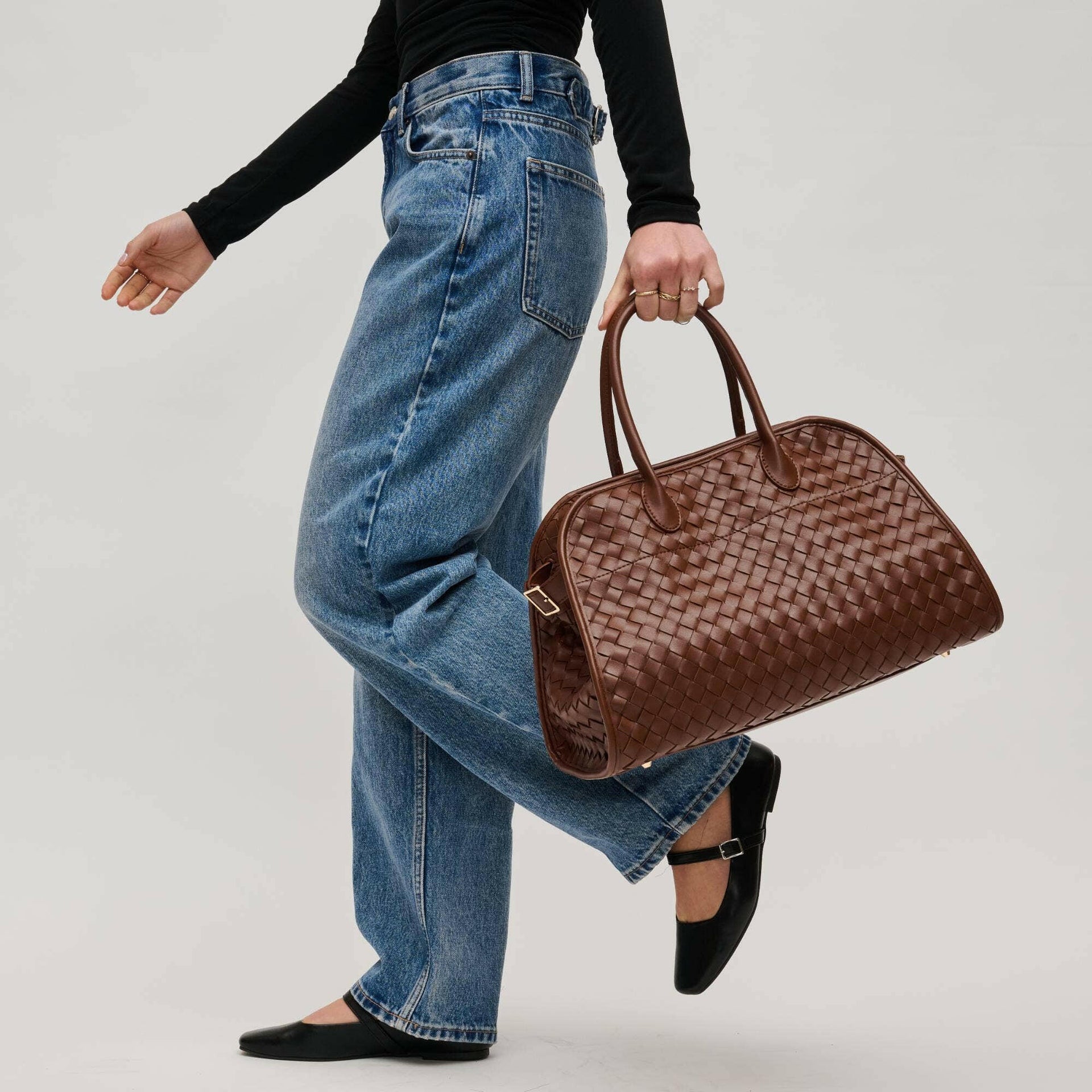Rhonda Woven Tote-handbags-Krush Kandy, Women's Online Fashion Boutique Located in Phoenix, Arizona (Scottsdale Area)