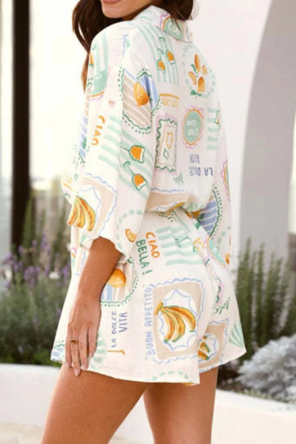 La Dolce Vita Graphic Belted Romper-Krush Kandy, Women's Online Fashion Boutique Located in Phoenix, Arizona (Scottsdale Area)