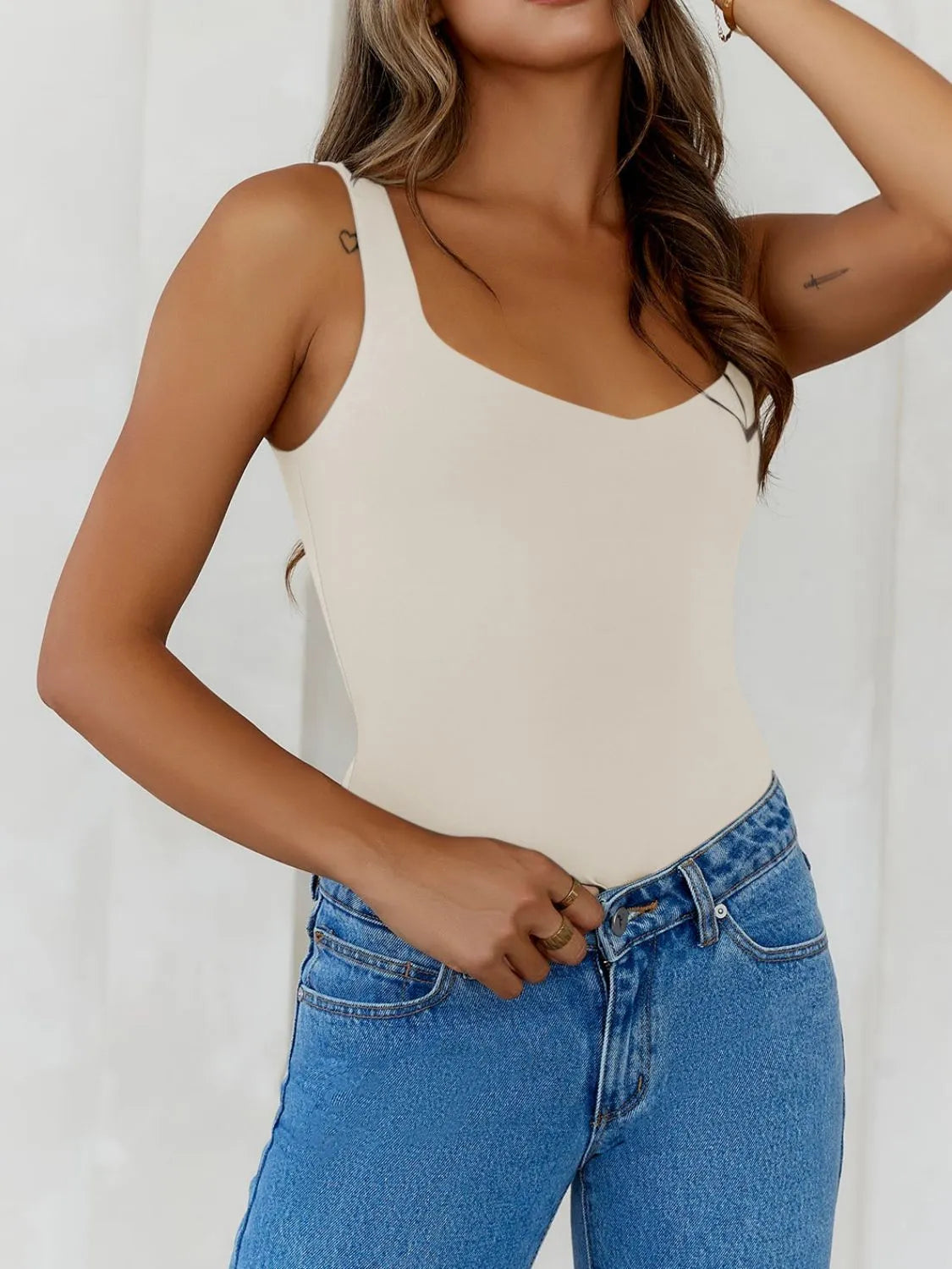 Solid Color Wide Strap Cami-Krush Kandy, Women's Online Fashion Boutique Located in Phoenix, Arizona (Scottsdale Area)