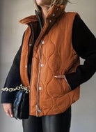 Lux Quilted Puffer Vest-Jackets-Krush Kandy, Women's Online Fashion Boutique Located in Phoenix, Arizona (Scottsdale Area)