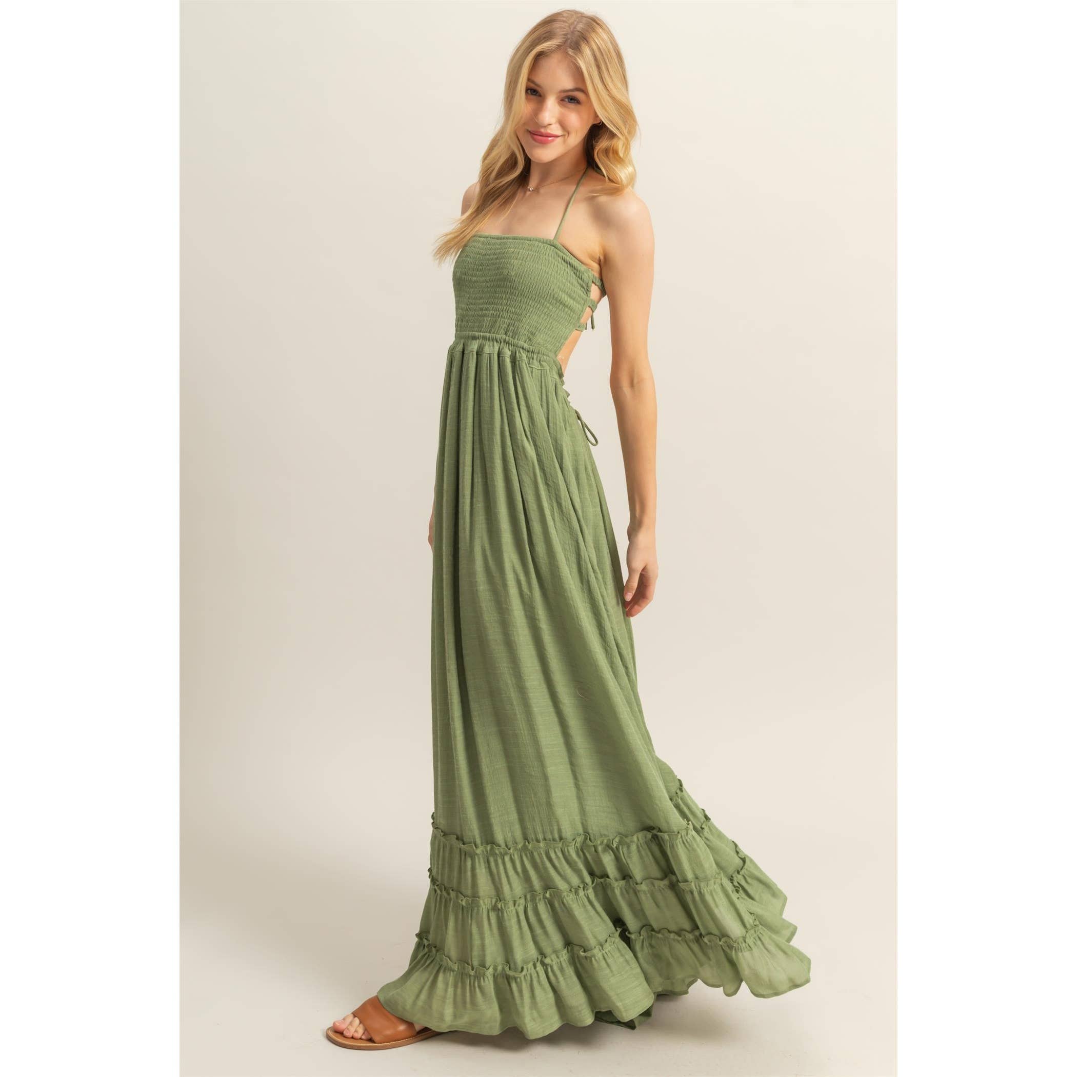 Twirl Away Tiered Maxi Dress-Dresses-Krush Kandy, Women's Online Fashion Boutique Located in Phoenix, Arizona (Scottsdale Area)