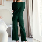 LUXE Soft Long Sleeve & Wide Leg Pant Lounge Set-Pants-Krush Kandy, Women's Online Fashion Boutique Located in Phoenix, Arizona (Scottsdale Area)