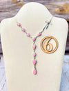 Opal Heart & Sterling Bow Necklace-Necklaces-Krush Kandy, Women's Online Fashion Boutique Located in Phoenix, Arizona (Scottsdale Area)