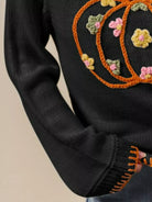 SO ME Pumpkin Floral Embroidered Thanksgiving Sweater-Sweater-Krush Kandy, Women's Online Fashion Boutique Located in Phoenix, Arizona (Scottsdale Area)