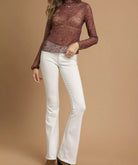 Umgee Nylon Lace Mesh Long Sleeve Top-Tops-Krush Kandy, Women's Online Fashion Boutique Located in Phoenix, Arizona (Scottsdale Area)