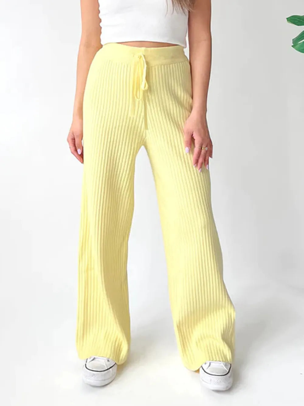 Ribbed Wide Leg Sweater Pants-pants-Krush Kandy, Women's Online Fashion Boutique Located in Phoenix, Arizona (Scottsdale Area)
