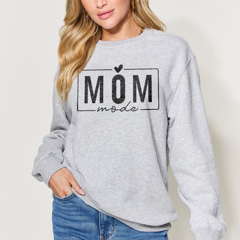 Simply Love Full Size Letter Graphic Long Sleeve Sweatshirt-Krush Kandy, Women's Online Fashion Boutique Located in Phoenix, Arizona (Scottsdale Area)