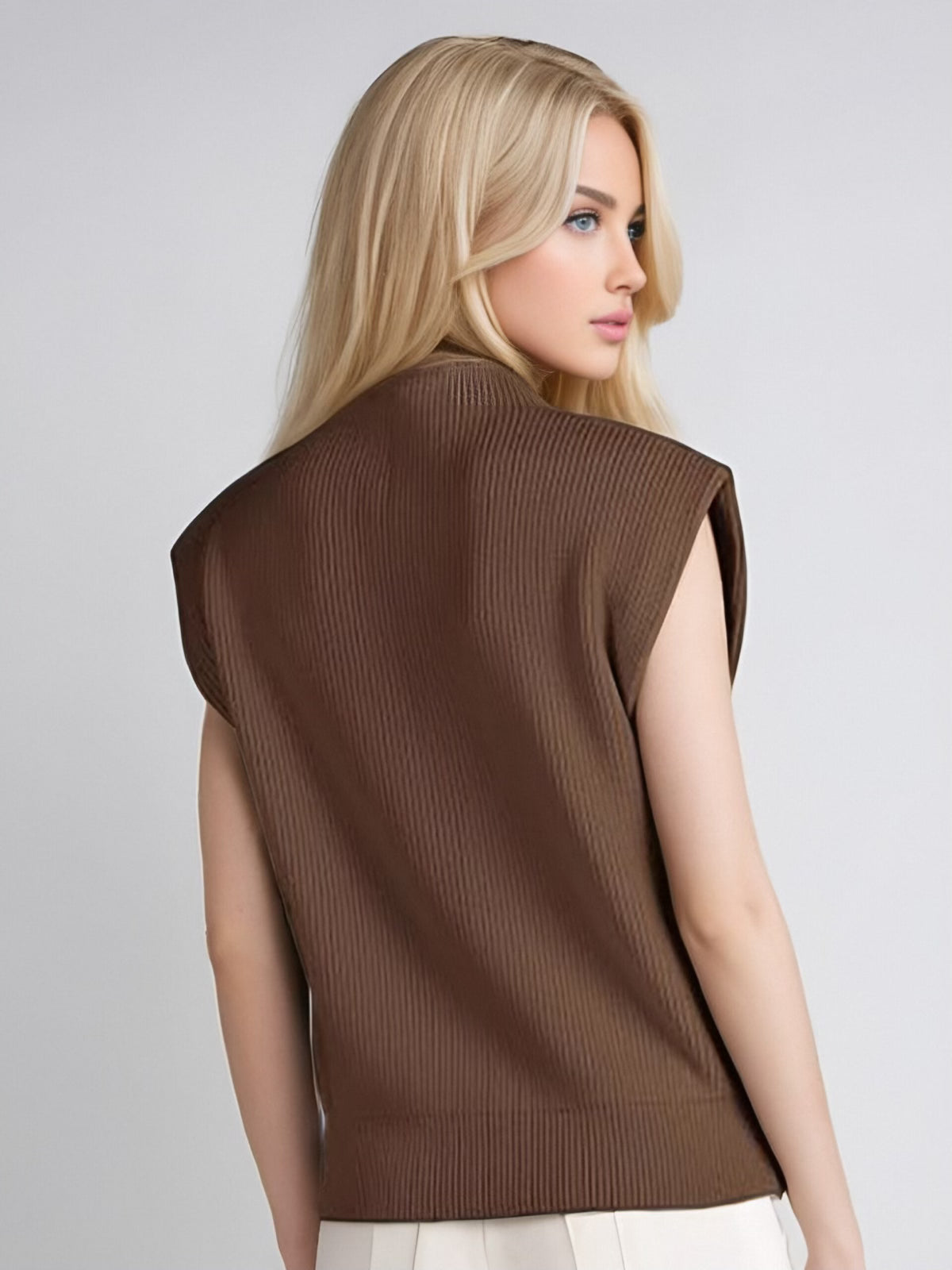 Lunet Sleeveless Sweater-Tops-Krush Kandy, Women's Online Fashion Boutique Located in Phoenix, Arizona (Scottsdale Area)