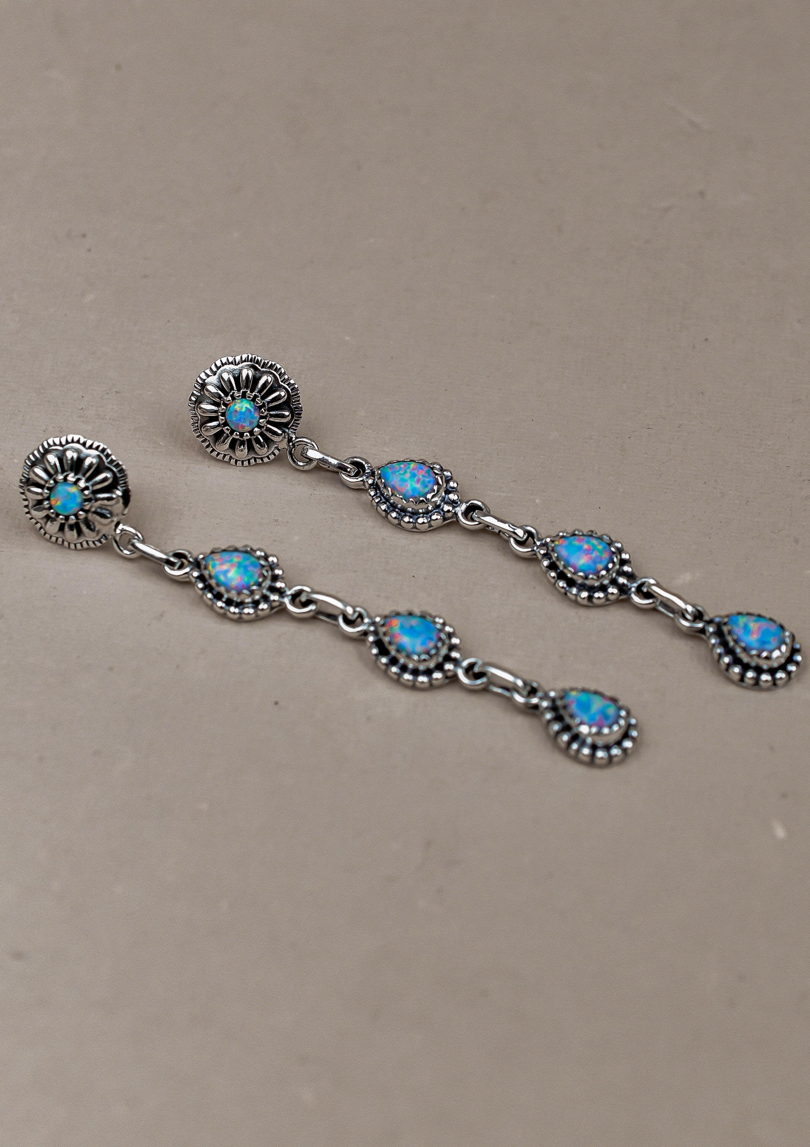 Sterling Silver Tear Drop Earrings-Drop Earrings-Krush Kandy, Women's Online Fashion Boutique Located in Phoenix, Arizona (Scottsdale Area)