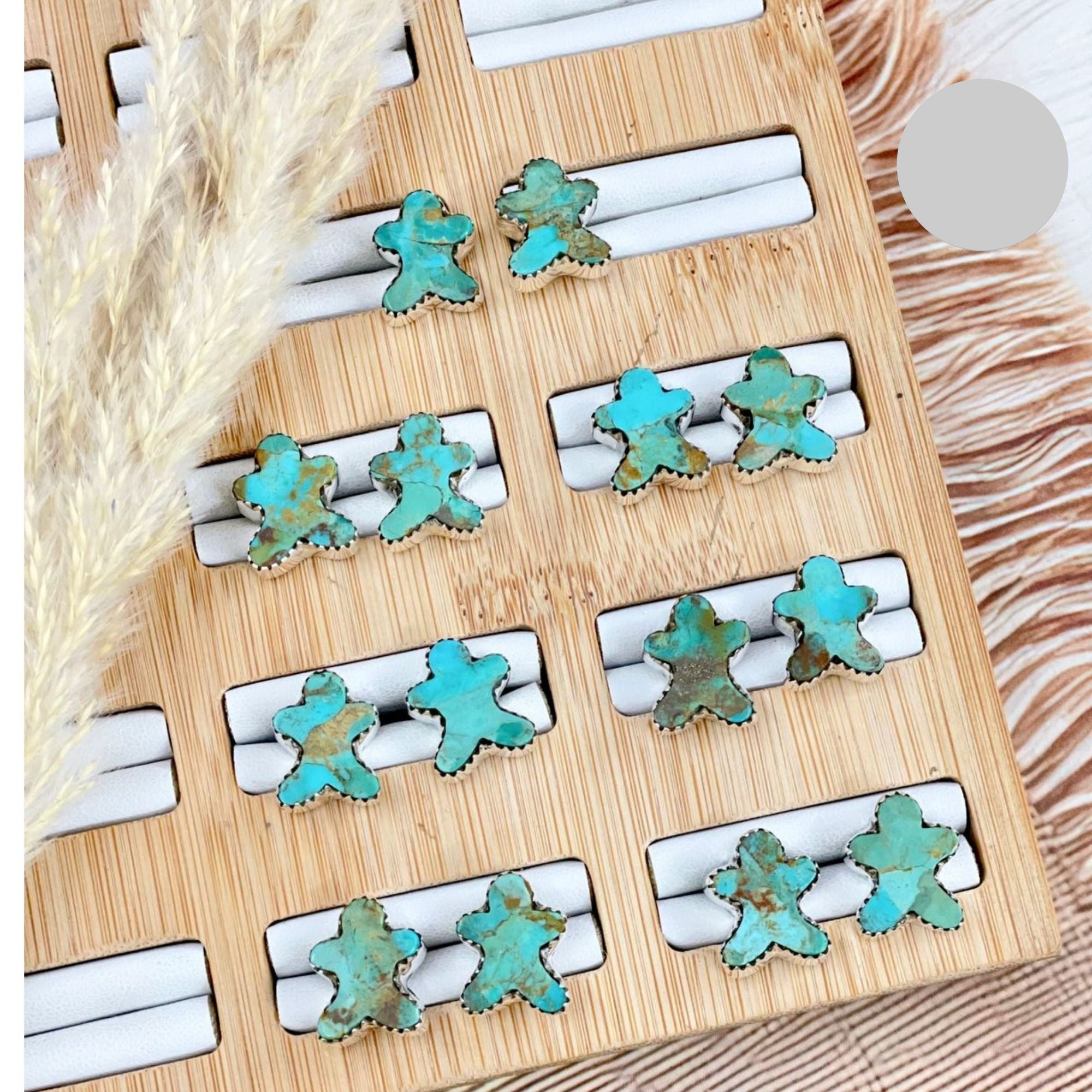 Holiday Slab Tree & Gingerbread Sterling Stud Earrings-Stud Earrings-Krush Kandy, Women's Online Fashion Boutique Located in Phoenix, Arizona (Scottsdale Area)