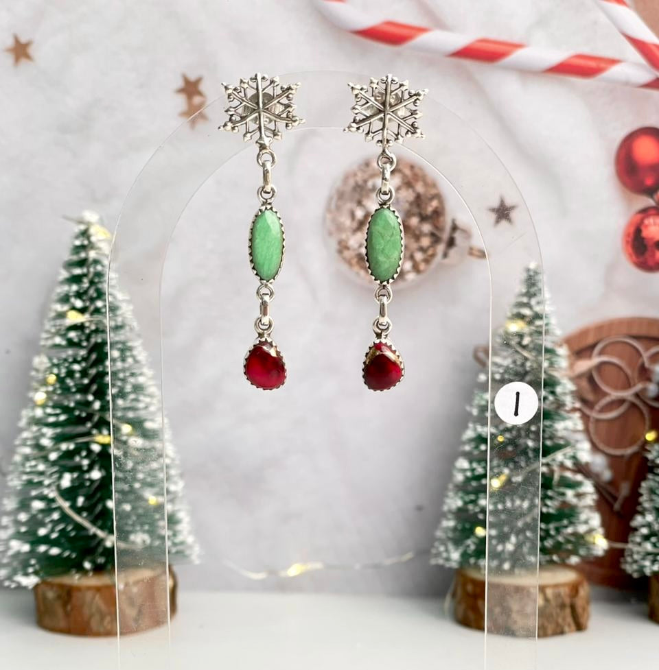 Holiday Stone Drop Earrings-Earrings-Krush Kandy, Women's Online Fashion Boutique Located in Phoenix, Arizona (Scottsdale Area)