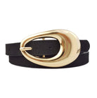 Genuine Suede Belt with Gold Tear Drop Buckle-Belts-Krush Kandy, Women's Online Fashion Boutique Located in Phoenix, Arizona (Scottsdale Area)