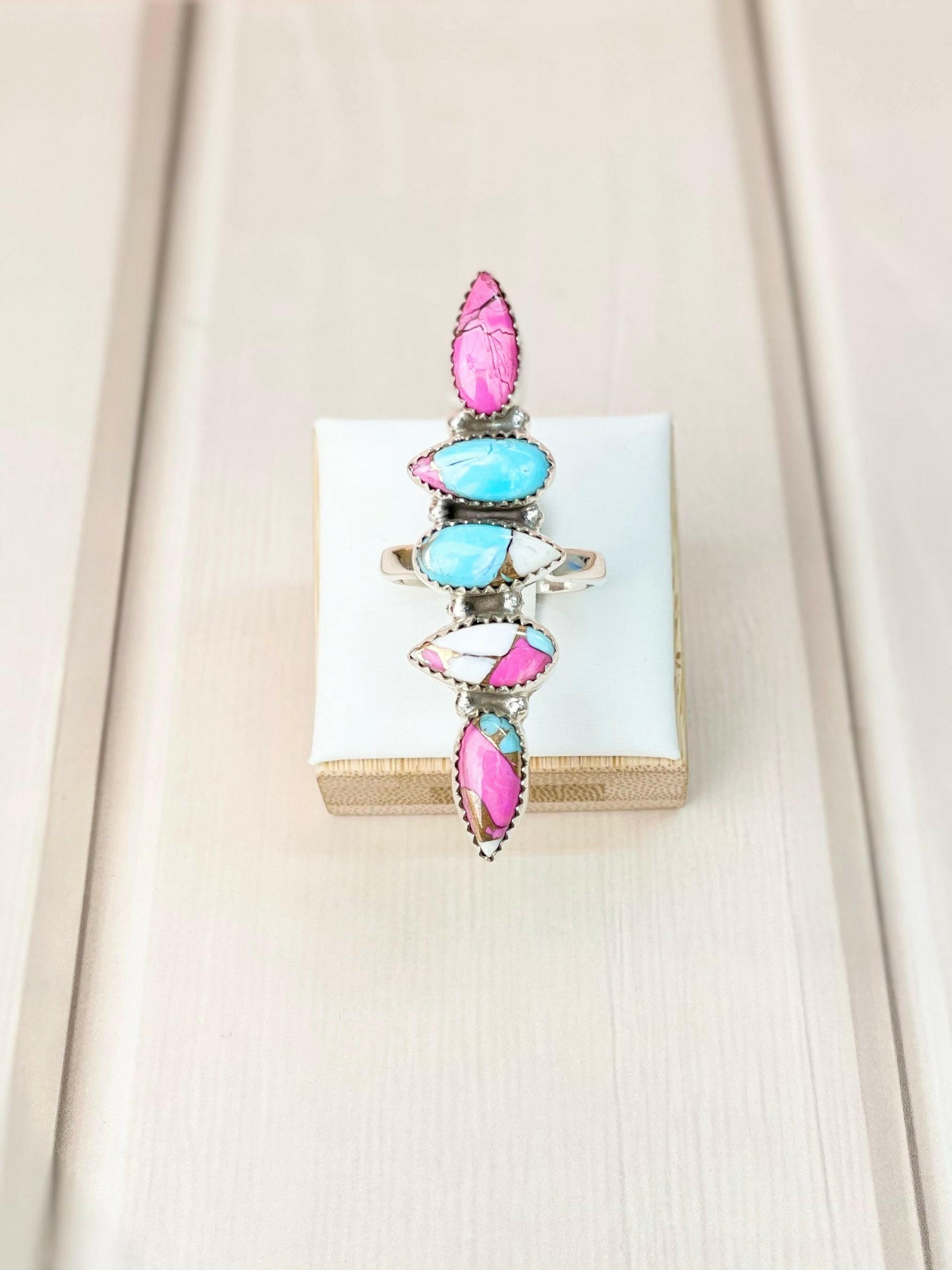 Boho Western Cotton Candy Ring-Rings-Krush Kandy, Women's Online Fashion Boutique Located in Phoenix, Arizona (Scottsdale Area)