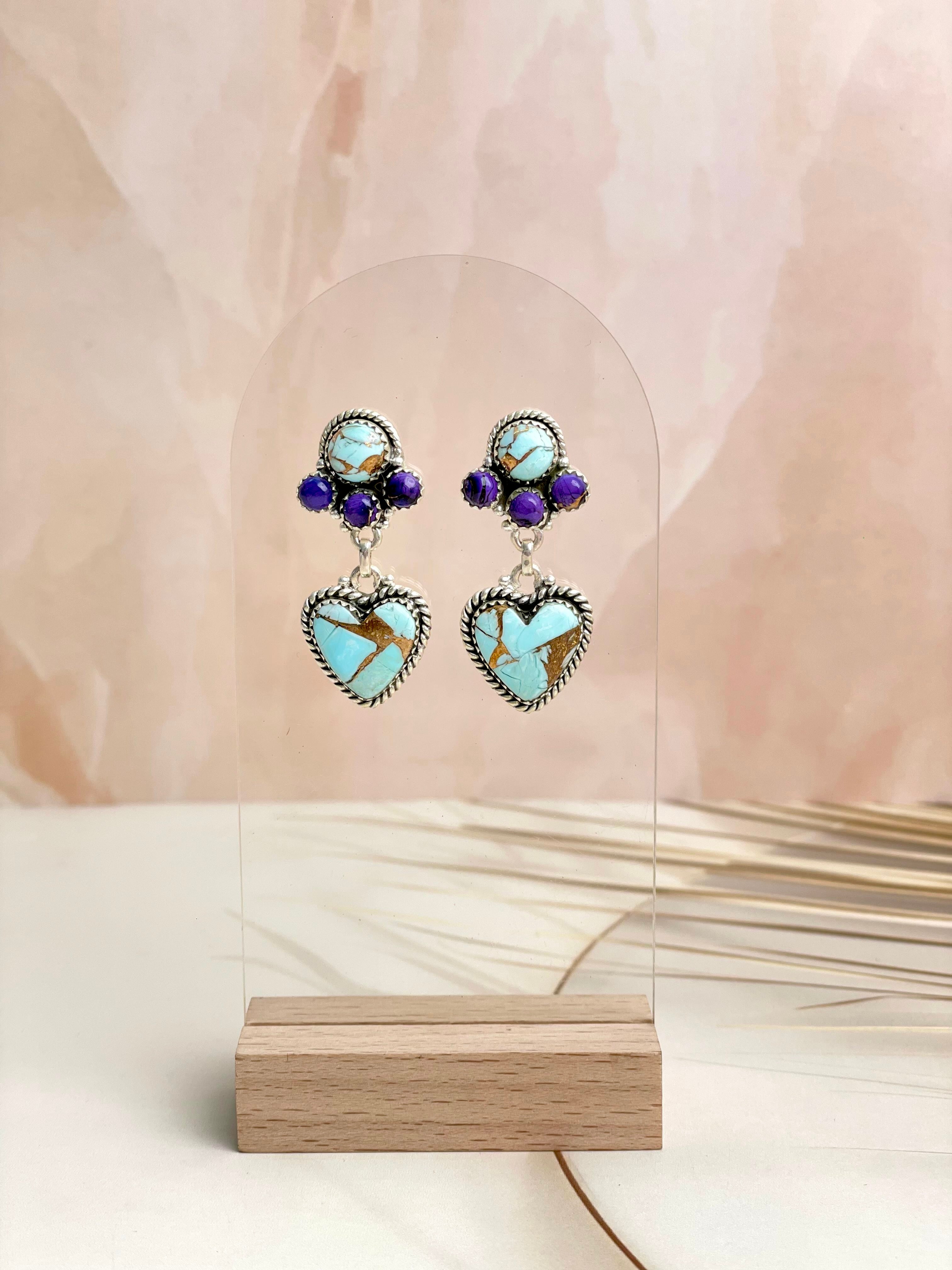 Make My Heart Drop Dahlia Stud Earrings-Earrings-Krush Kandy, Women's Online Fashion Boutique Located in Phoenix, Arizona (Scottsdale Area)