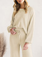 Long Sleeve Lounge Top and Drawstring Pants Set-Pants-Krush Kandy, Women's Online Fashion Boutique Located in Phoenix, Arizona (Scottsdale Area)