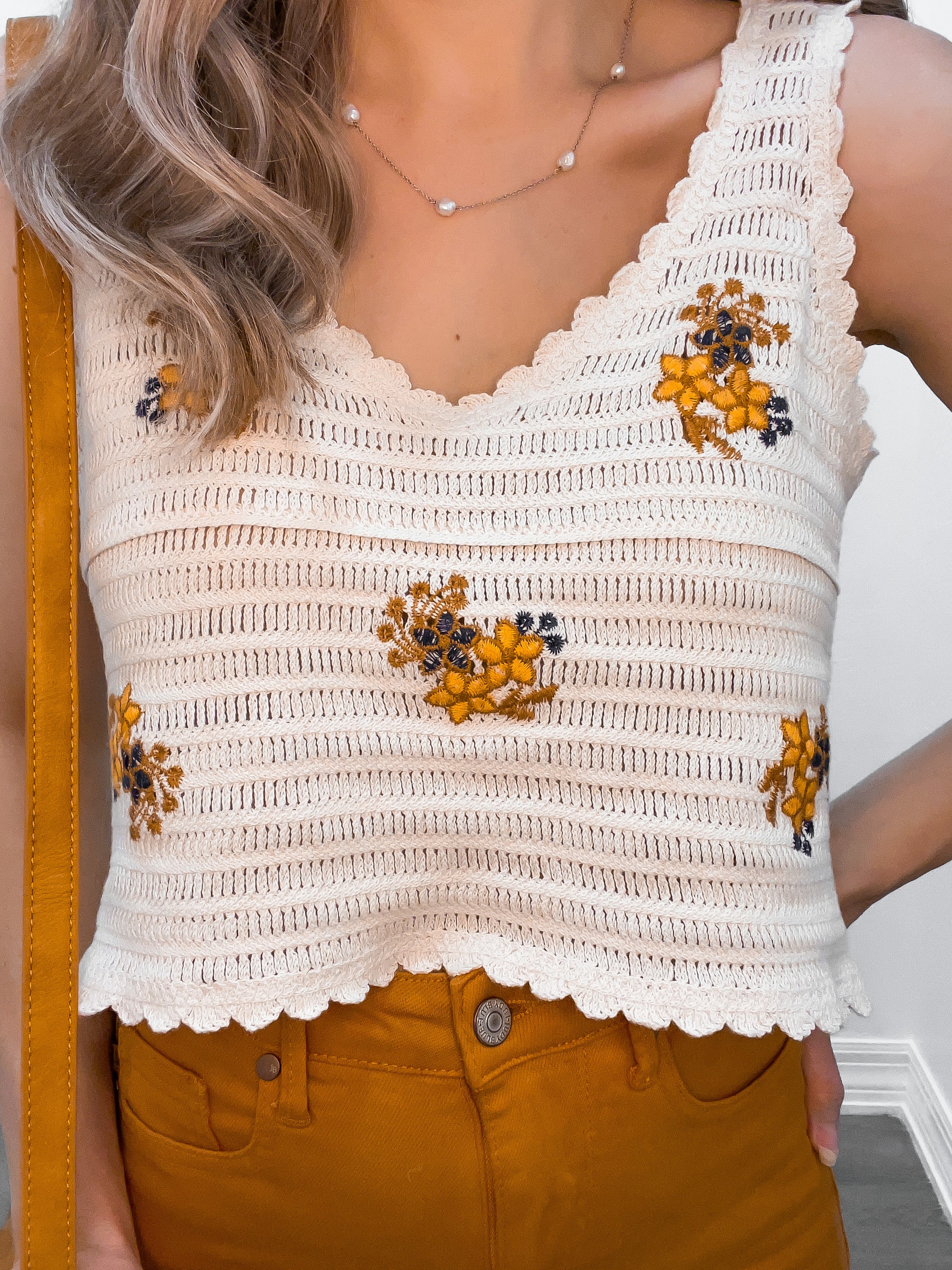 Serene Blooms Crochet Style Top-Tanks-Krush Kandy, Women's Online Fashion Boutique Located in Phoenix, Arizona (Scottsdale Area)