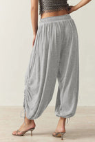 Drawstring Ruched Pants-Krush Kandy, Women's Online Fashion Boutique Located in Phoenix, Arizona (Scottsdale Area)