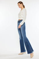 Kancan Mid-Rise Flare Jeans-Denim-Krush Kandy, Women's Online Fashion Boutique Located in Phoenix, Arizona (Scottsdale Area)