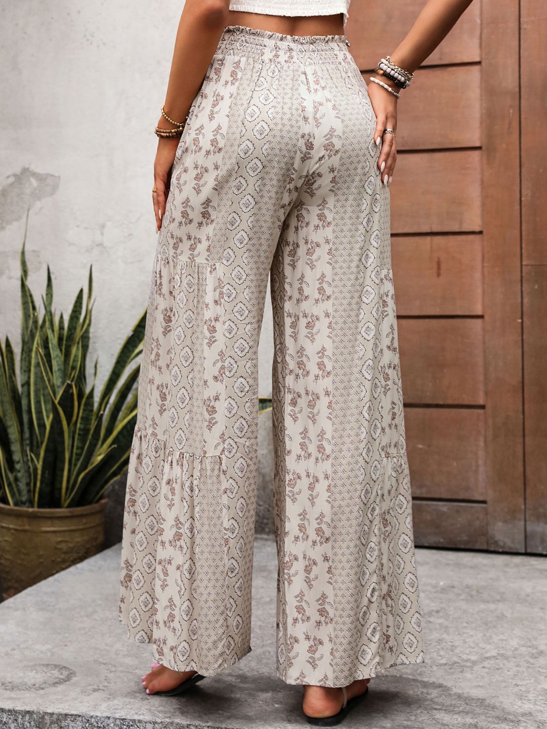 Printed Wide Leg Pants-Pants-Krush Kandy, Women's Online Fashion Boutique Located in Phoenix, Arizona (Scottsdale Area)