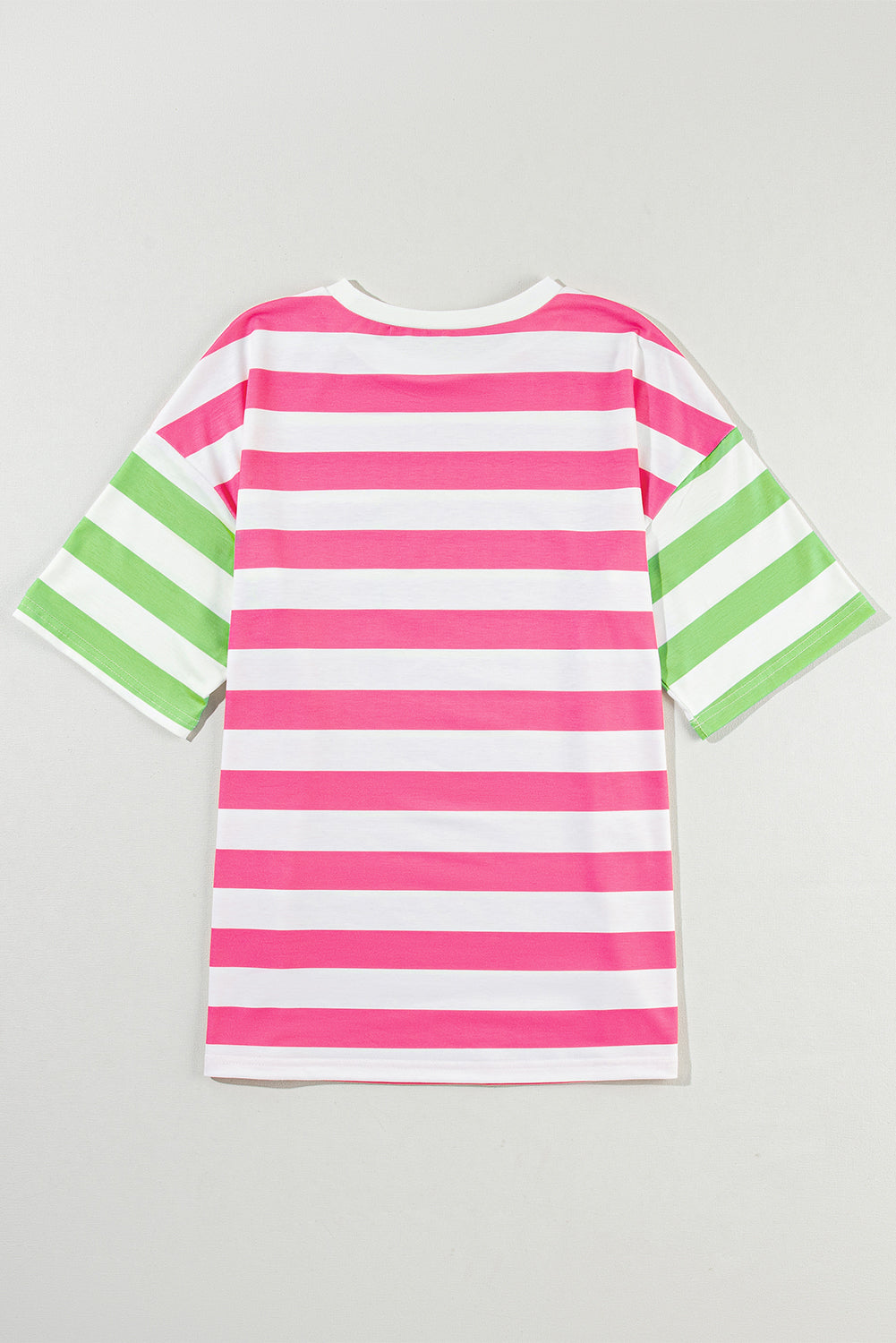 Candy Striped Pocket Tee-Short Sleeve Tops-Krush Kandy, Women's Online Fashion Boutique Located in Phoenix, Arizona (Scottsdale Area)