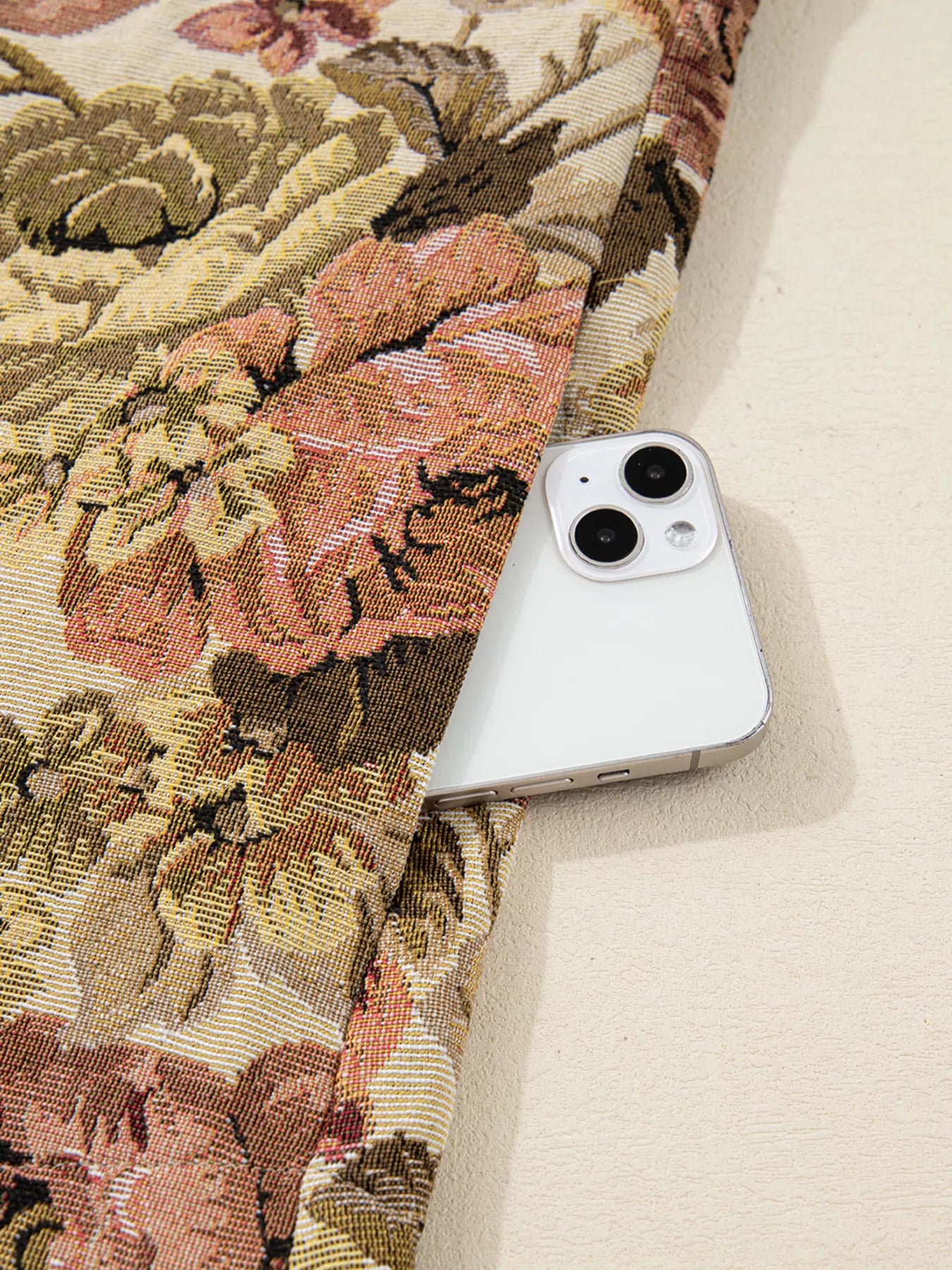 Floral Waffle Knit Patchwork Chest Pockets Buttoned Jacket-Jacket-Krush Kandy, Women's Online Fashion Boutique Located in Phoenix, Arizona (Scottsdale Area)