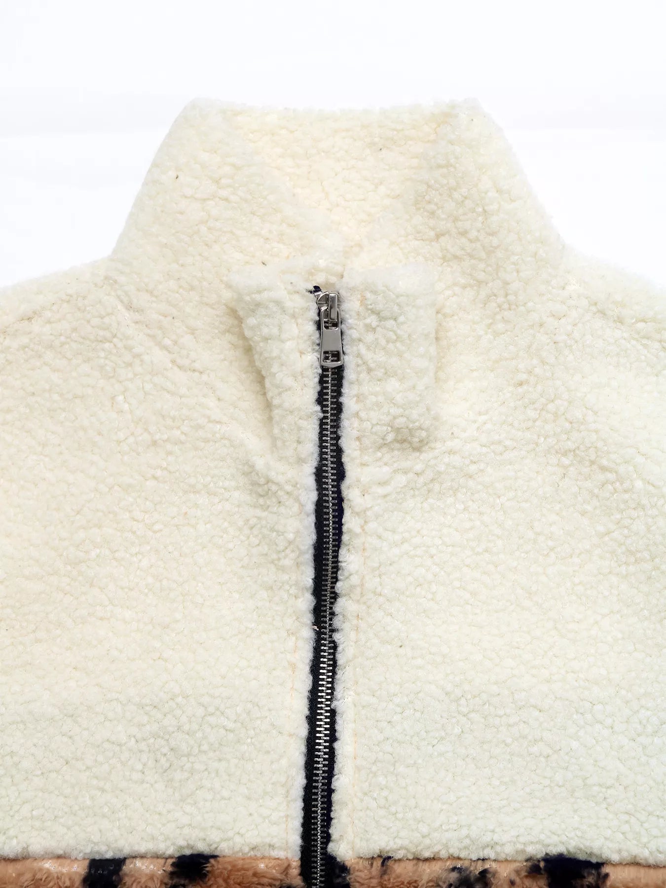 Leopard Zip Up Fleece Jacket-Jackets-Krush Kandy, Women's Online Fashion Boutique Located in Phoenix, Arizona (Scottsdale Area)